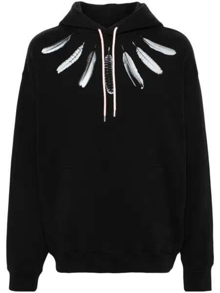 Marcelo Burlon County of Milan худи Collar Feathers, черный