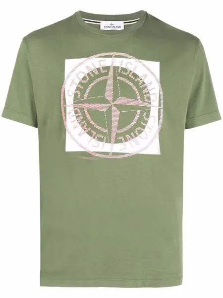 Stone Island футболка с логотипом Compass
