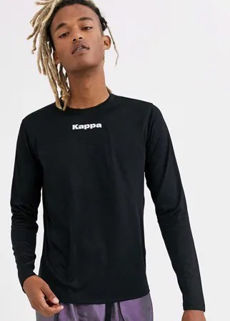 Лонгслив с логотипом Kappa-Черный