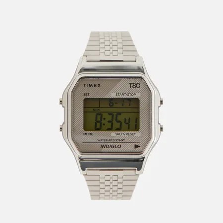 Наручные часы Timex T80, цвет серебряный