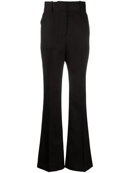 Givenchy расклешенные брюки с завышенной талией