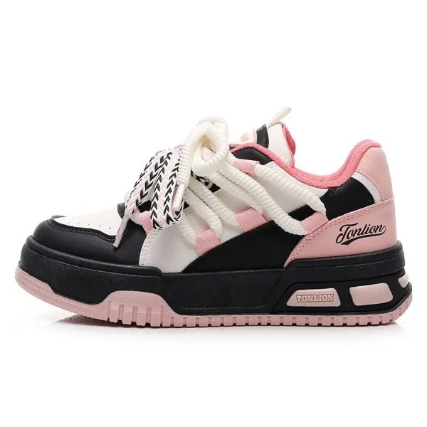Кроссовки Tonlion Skateboarding Shoes Unisex Low-top, белый/розовый/фиолетовый