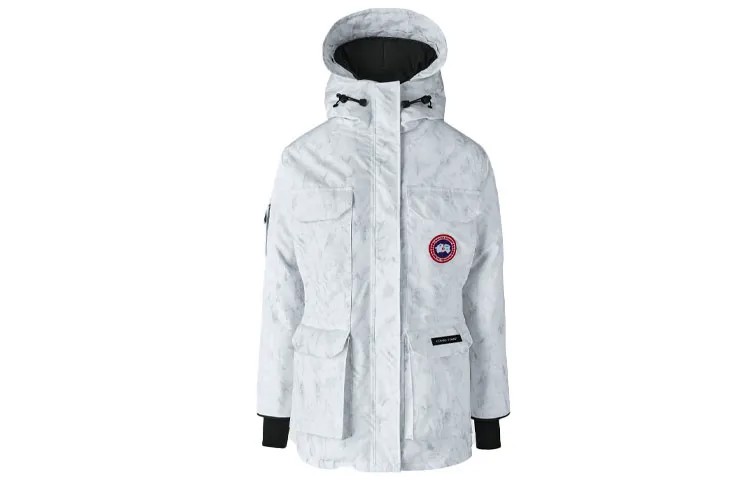 Женский пуховик Canada Goose, цвет glacier melts snow white