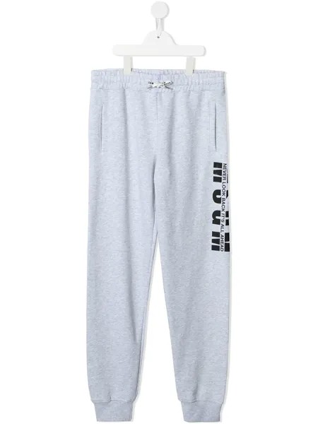 MSGM Kids спортивные брюки с логотипом