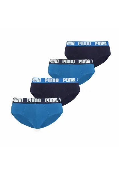 Трусы BASIC BRIEF 4 PACK Puma, цвет true blue