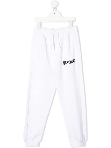 Moschino Kids спортивные брюки с логотипом