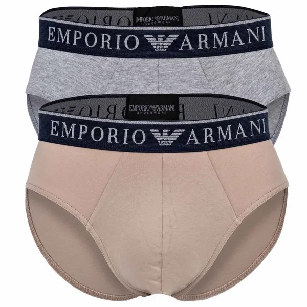 Трусы Emporio Armani 2er Pack, бежевый