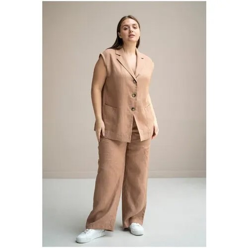 Костюм Modress, размер 66, коричневый