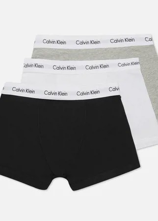 Комплект мужских трусов Calvin Klein Underwear 3-Pack Trunk Brief, цвет комбинированный, размер XL