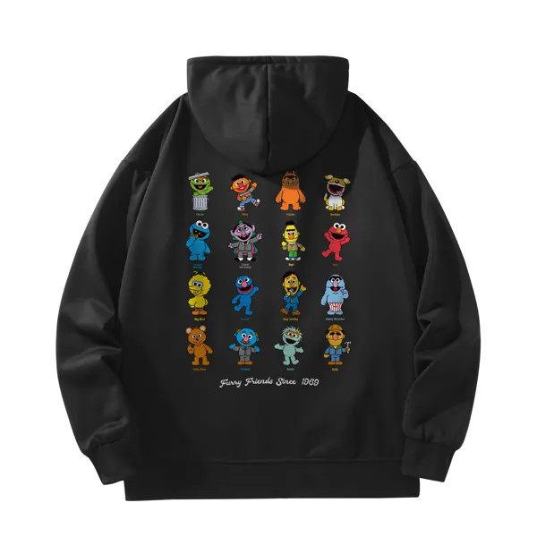 Толстовка унисекс Sesame Street, цвет Caramel [hooded fleece]