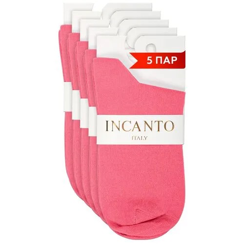 Носки Incanto, 5 пар, размер 39-40(3), розовый