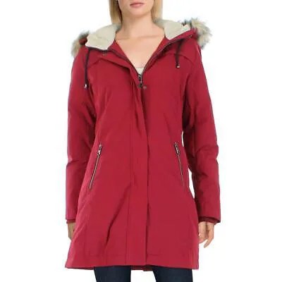 Vince Camuto Womens Red Parka Warm Winter Down Coat Outerwear M BHFO 9983