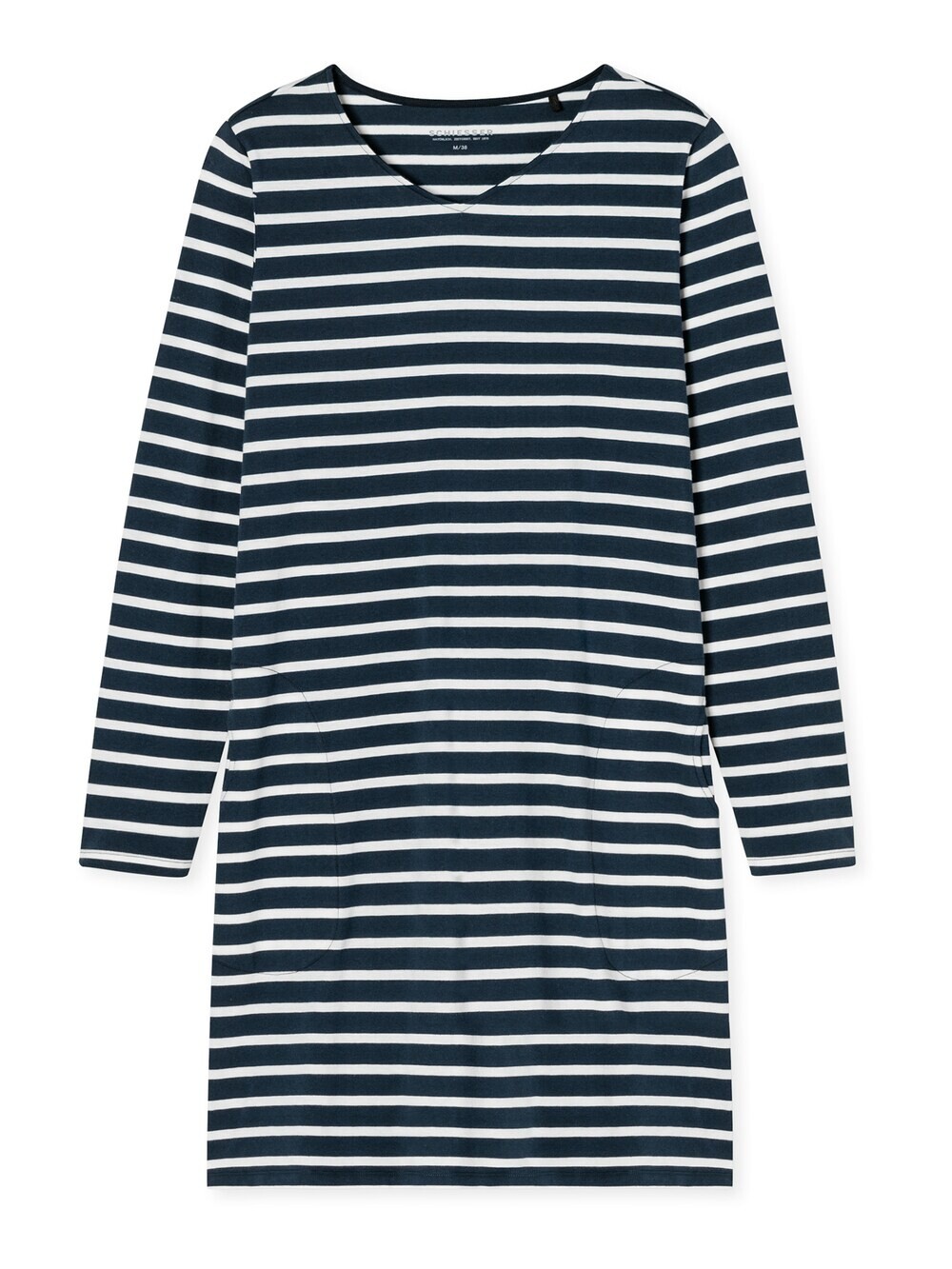 Пижамная рубашка Schiesser Casual Essentials, ночной синий