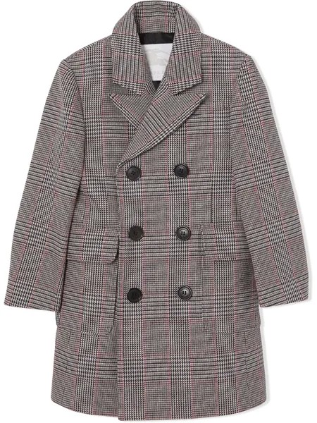 Burberry Kids пальто в клетку Prince of Wales