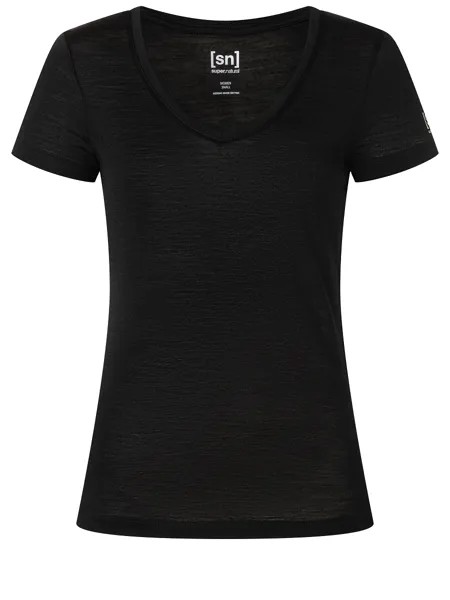 Лонгслив super.natural Merino Baselayer, черный
