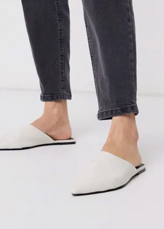 Кремовые мюли Who What Wear-Кремовый