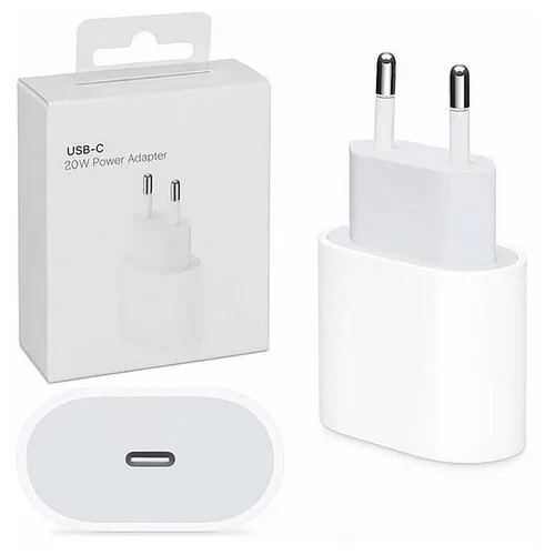Сетевое зарядное устройство USB-C 20 Вт / Power adapter Type-C 20W / Сетевой адаптер для быстрой зарядки устройств Apple и других брендов