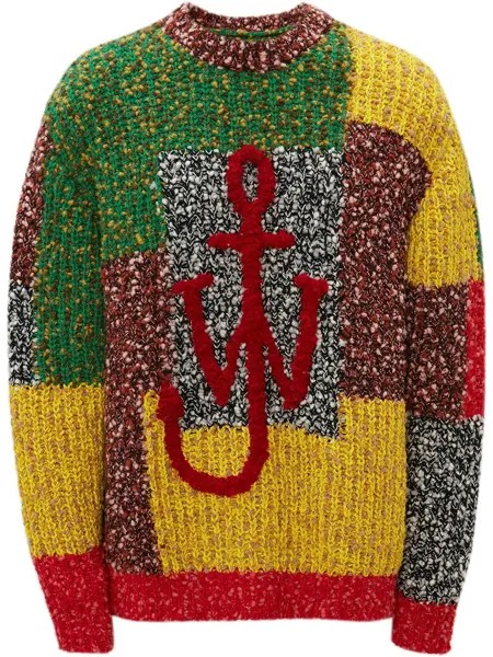 JW Anderson ANCHOR PATCHWORK CREWNECK JUMPER