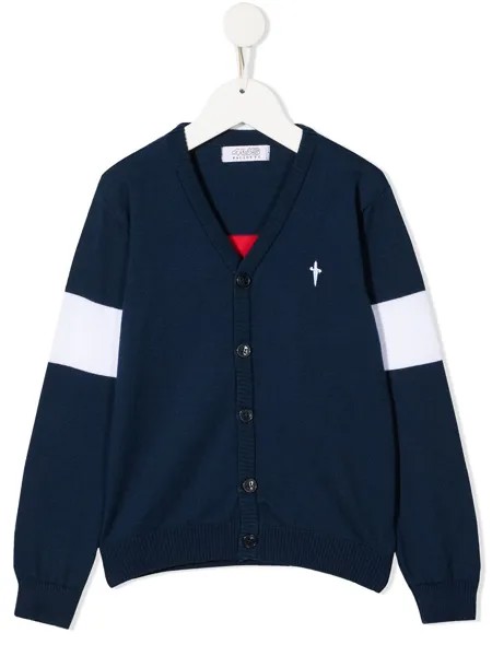 Cesare Paciotti 4Us Kids кардиган в стиле колор-блок