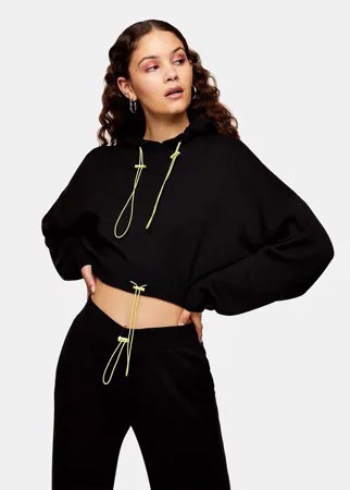 Черный трикотажный худи (от комплекта) Topshop-Черный цвет