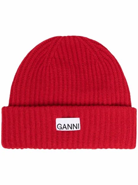 GANNI шапка бини с логотипом