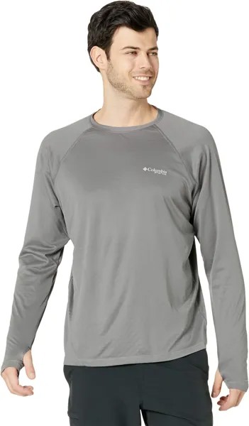 Рубашка Columbia PFG ZERO RulesIce Long Sleeve Shirt, цвет City Grey
