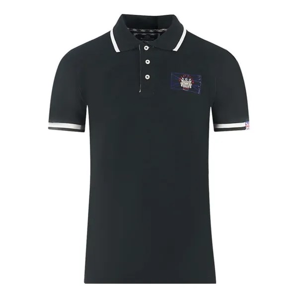 Рубашка-Поло London Union Jack Aquascutum, черный