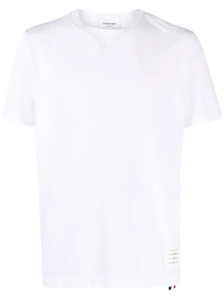 Thom Browne футболка с полосками RWB, белый