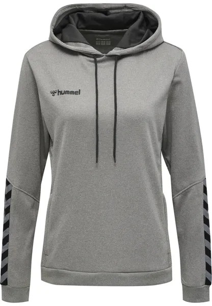 Толстовка Hummel Poly Hoodie Frauen Hmlauthentic Poly Hoodie Woman, серый меланж