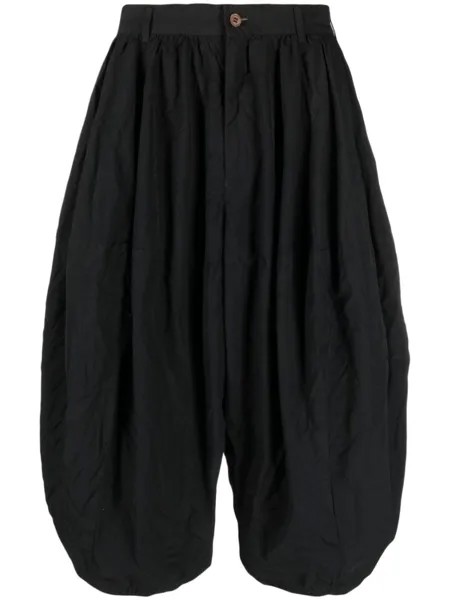 Comme Des Garçons укороченные брюки свободного кроя, черный