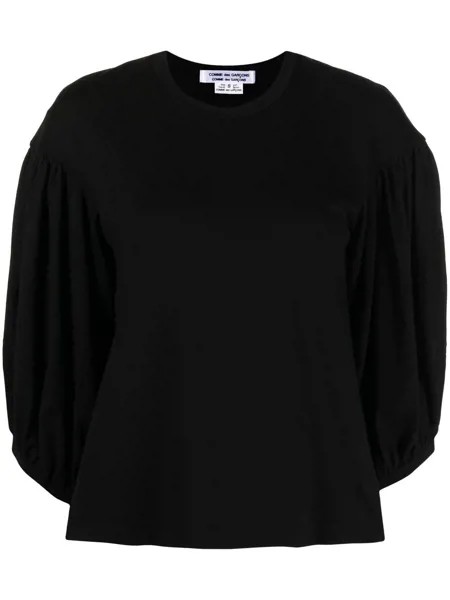 Comme Des Garçons Comme Des Garçons укороченный джемпер с пышными рукавами