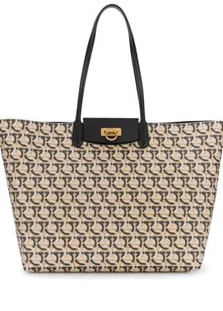 Salvatore Ferragamo сумка-тоут с декором Gancini