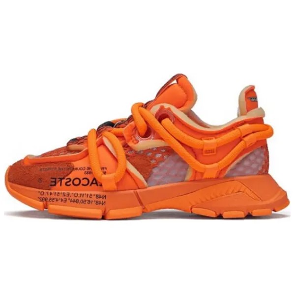 Кроссовки LACOSTE Lifestyle Shoes Women's Low-top Orange, цвет Orange