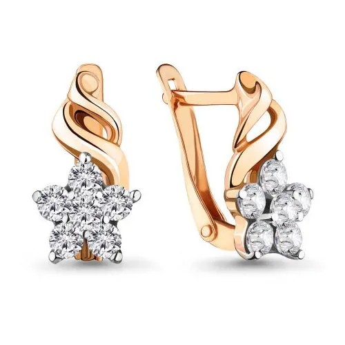 Серьги золото, 585 проба