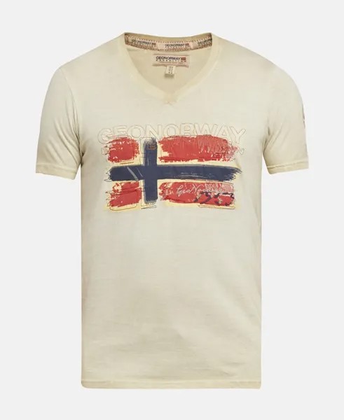 Футболка Geographical Norway, естественный