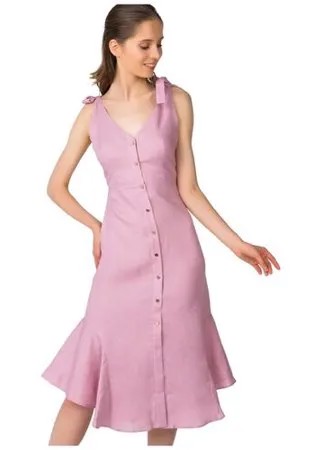 Льняной сарафан T-Skirt SS17-35-0452-FS Розовый 42