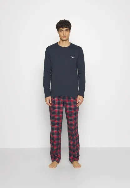 Пижама КОМПЛЕКТ Emporio Armani, морской/красный