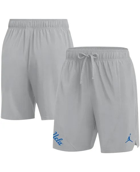 Мужские фирменные серые шорты для тренировок UCLA Bruins Jordan
