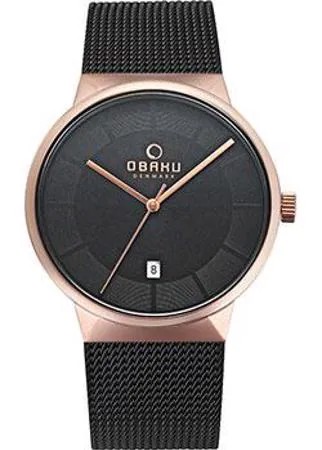 Fashion наручные  мужские часы Obaku V200GDVBMB. Коллекция Mesh