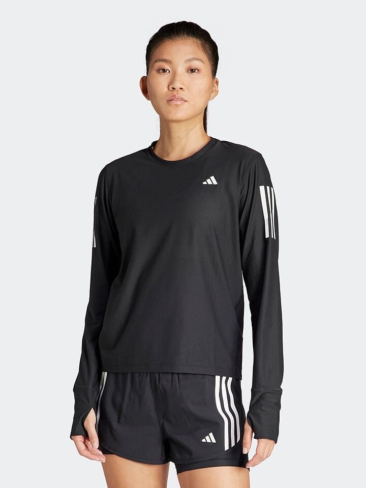 Функциональный лонгслив adidas, черный