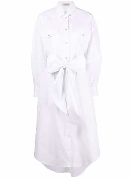 Alexandre Vauthier поплиновое платье-рубашка миди в стиле вестерн