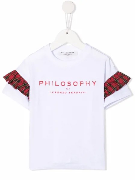 Philosophy Di Lorenzo Serafini Kids футболка с оборками и логотипом