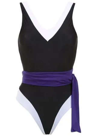 Brigitte panelled swimsuit