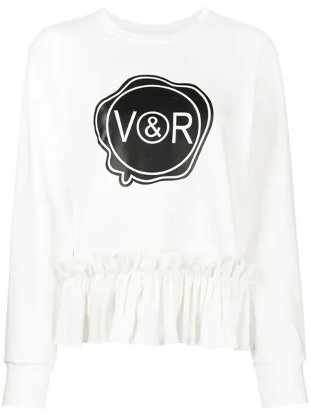 Viktor & Rolf толстовка Lazy Friday с логотипом, белый
