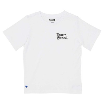 Футболка с круглым вырезом и короткими рукавами Puma Forever Stronger для мальчиков, размер 6 C
