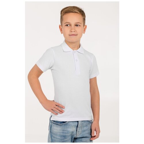 Рубашка поло детская Virma Kids, белая, 12 лет