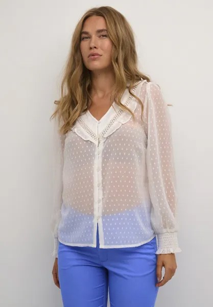 Блузка-рубашка KASIGALA Kaffe, цвет chalk