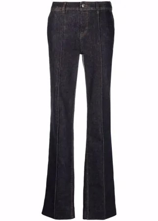 ZIMMERMANN расклешенные джинсы с контрастной строчкой