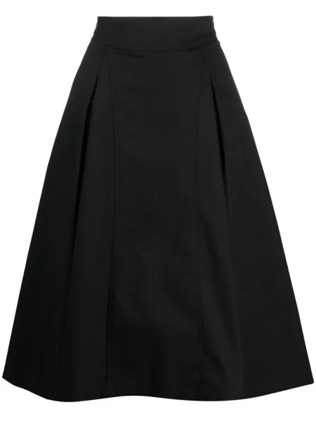 3.1 Phillip Lim расклешенная юбка с завышенной талией, черный