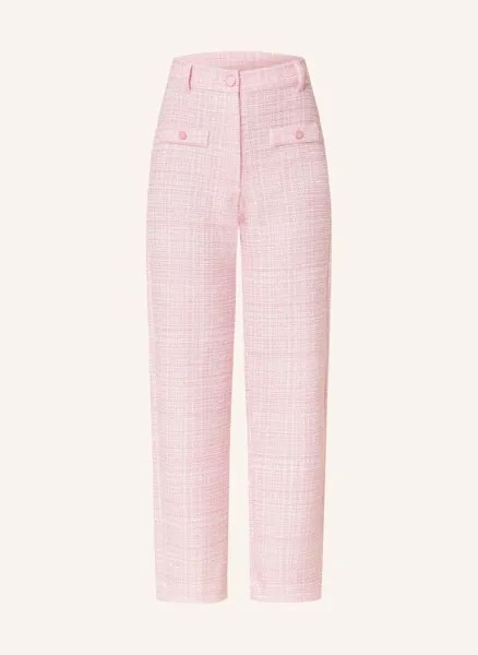 Твидовые брюки с блестящей пряжей Rich&Royal, розовый
